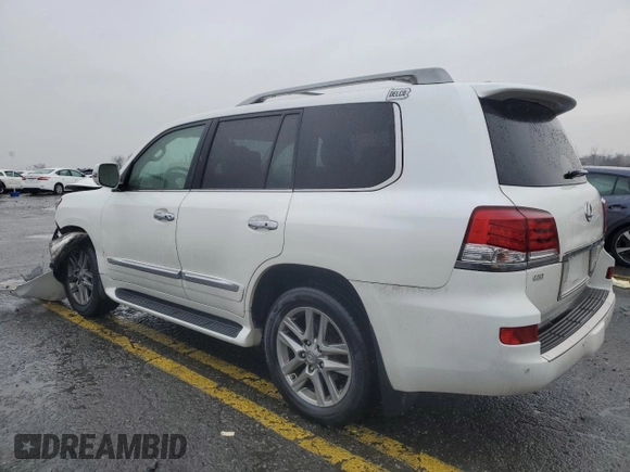 2015 Lexus LX 570 with VIN JTJHY7AXXF4185222, listed as a Copart auction lot 83833874 with 165,154 mi miles and Salvage Title. Bid and sale history available at DreamBid. Image 2.