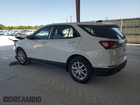 2022 Chevrolet Equinox LS z VIN 3GNAXHEVXNS237315, wystawiony jako Copart lot #57390925 z przebiegiem 22 590 mil mil oraz Szkoda całkowita • Salvage title. Historia ofert i sprzedaży dostępna na DreamBid. Obrazek 2.
