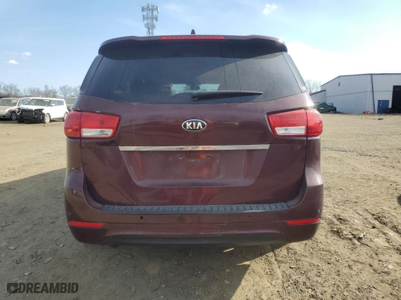 2017 Kia Sedona LX with VIN KNDMB5C15H6313180, listed as a Copart auction lot 47067335 with NaN miles and Clean Title. Bid and sale history available at carsss.com. Image 6.