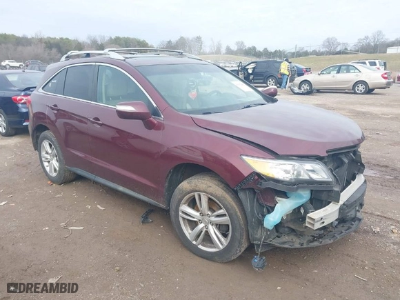 2015 Acura RDX Tech Pkg with VIN 5J8TB4H56FL019496, listed as a IAAI auction lot 41612411 with 166,672 mi miles. Bid and sale history available at carsss.com. Image 1.