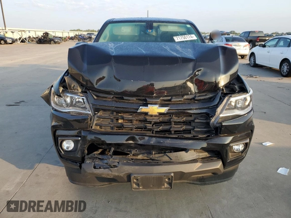 2022 Chevrolet Colorado 2WD LT with VIN 1GCGSCEA8N1332149, listed as a Copart auction lot 71750174 with 46,323 mi miles and Salvage title. Bid and sale history available at DreamBid. Image 5.
