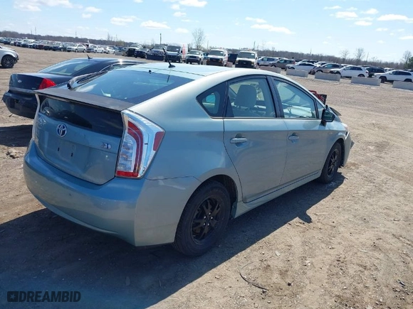 2012 Toyota Prius One with VIN JTDKN3DU4C1547649, listed as a IAAI auction lot 41991174 with 107,886 mi miles. Bid and sale history available at carsss.com. Image 4.