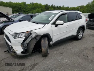 2019 Toyota RAV4 XLE with VIN JTMP1RFV6KD518001, listed as a Copart auction lot 58648895 with 44,309 mi miles and Salvage title. Bid and sale history available at DreamBid. Image 1.