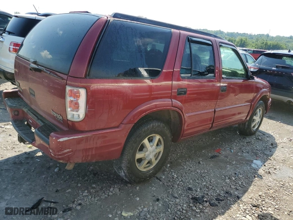 1998 Oldsmobile Bravada with VIN 1GHDT13W8W2702234, listed as a Copart auction lot 61893974 with 164,761 mi miles and Salvage Title. Bid and sale history available at carsss.com. Image 3.
