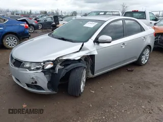 2010 Kia Forte SX with VIN KNAFW4A39A5230517, listed as a IAAI auction lot 41953297 with 154,711 mi miles. Bid and sale history available at carsss.com. Image 18.