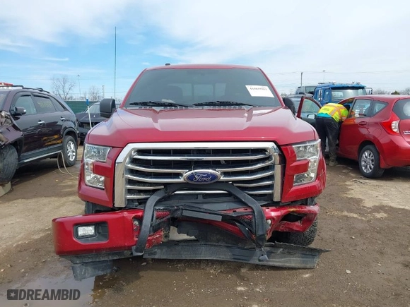 2017 Ford F-150 XL with VIN 1FTEW1EP5HFB31952, listed as a IAAI auction lot 41869982 with 137,201 mi miles. Bid and sale history available at carsss.com. Image 6.