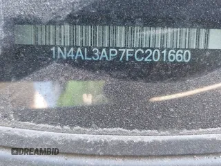 2015 Nissan Altima 2.5 SL with VIN 1N4AL3AP7FC201660, listed as a IAAI auction lot 41345061 with 132,395 mi miles. Bid and sale history available at carsss.com. Image 9.