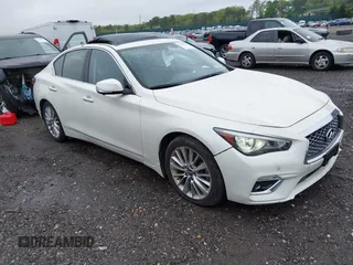 2021 Infiniti Q50 Luxe z VIN JN1EV7BR9MM754382, wystawiony jako IAAI lot #42187311 z przebiegiem 30 394 mil mil oraz . Historia ofert i sprzedaży dostępna na DreamBid. Obrazek 1.