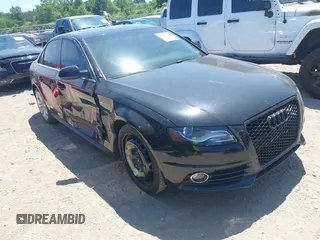 2012 Audi A4 Premium Plus with VIN WAUFFAFL7CA098939, listed as a IAAI auction lot 42783360 with 251,261 mi miles and . Bid and sale history available at DreamBid. Image 1.