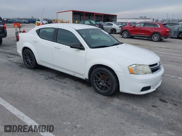 2012 Dodge Avenger SE with VIN 1C3CDZAB0CN110886, listed as a IAAI auction lot 41169873 with Not Provided miles and . Bid and sale history available at DreamBid. Image 1.