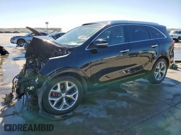 2017 Kia Sorento SX with VIN 5XYPKDA52HG321604, listed as a Copart auction lot 49330715 with 57,348 mi miles and Non repairable. Bid and sale history available at DreamBid. Image 1.