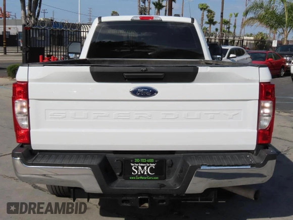 2022 Ford F-350 XL with VIN 1FTRF3A66NEG41366, listed as a Copart auction lot 55134315 with 34,356 mi miles and Salvage title. Bid and sale history available at DreamBid. Image 6.