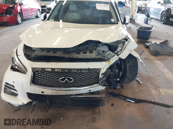 2015 Infiniti Q50 Premium with VIN JN1BV7APXFM353042, listed as a IAAI auction lot 42327460 with 108,497 mi miles and . Bid and sale history available at DreamBid. Image 6.