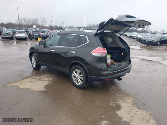 2016 Nissan Rogue S with VIN KNMAT2MVXGP709517, listed as a IAAI auction lot 41493634 with 179,064 mi miles. Bid and sale history available at carsss.com. Image 3.