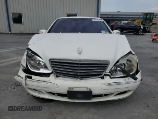 2005 Mercedes-Benz S 500 z VIN WDBNG84J15A459282, wystawiony jako Copart lot #58610135 z przebiegiem 139 775 mil mil oraz Szkoda całkowita • Salvage title. Historia ofert i sprzedaży dostępna na DreamBid. Obrazek 5.