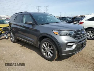 2022 Ford Explorer XLT with VIN 1FMSK8DH1NGB72503, listed as a Copart auction lot 51322615 with 24,650 mi miles and Salvage Title. Bid and sale history available at DreamBid. Image 4.