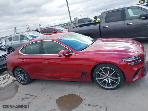 2023 Genesis G70 2.0T with VIN KMTG34TAXPU125013, listed as a IAAI auction lot 41286145 with 38,108 mi miles. Bid and sale history available at carsss.com. Image 13.