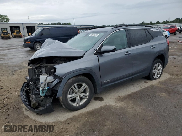 2019 GMC Terrain SLE with VIN 3GKALMEV0KL372519, listed as a Copart auction lot 56115415 with 199,591 mi miles and Salvage title. Bid and sale history available at DreamBid. Image 1.