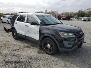 2016 Ford Utility Police Interceptor with VIN 1FM5K8AR9GGD05120, listed as a Copart auction lot 89334145 with 0 mi miles and Clean Title. Bid and sale history available at carsss.com. Image 4.