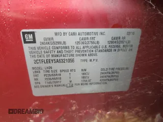 2010 GMC Terrain SLE-2 с VIN 2CTFLEEY5A6321056, выставлен на аукционе Copart как лот 70930444 с пробегом 140 642 миль миль и Чистый • Clean title. История ставок и продаж доступна на DreamBid. Изображение 13.