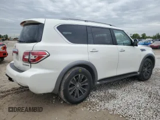 2017 Nissan Armada Platinum z VIN JN8AY2ND4H9003743, wystawiony jako Copart lot #51065965 z przebiegiem 93 801 mil mil oraz Szkoda całkowita • Salvage title. Historia ofert i sprzedaży dostępna na DreamBid. Obrazek 3.
