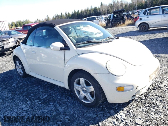 2005 Volkswagen Beetle with VIN 3VWCM21Y15M311018, listed as a Copart auction lot 77611914 with 187,498 mi miles and Salvage Title. Bid and sale history available at DreamBid. Image 4.