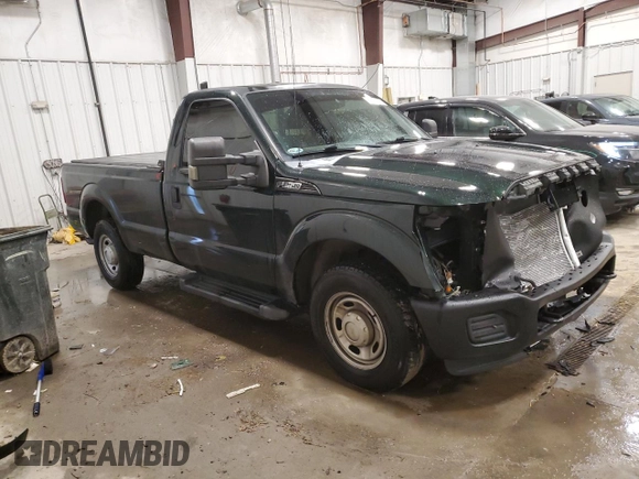 2015 Ford Super Duty F-250 SRW XL with VIN 1FTBF2A60FEB12458, listed as a Copart auction lot 43270225 with 131,315 mi miles and Salvage Title. Bid and sale history available at carsss.com. Image 4.