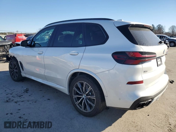 2024 BMW X5 M60i with VIN 5UX33EU00R9S83227, listed as a Copart auction lot 42813985 with 0 mi miles and Salvage Title. Bid and sale history available at carsss.com. Image 2.