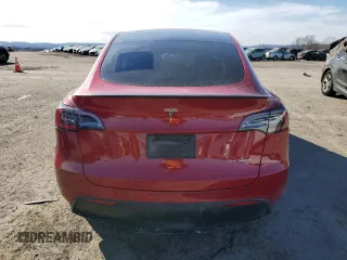 2023 Tesla Model Y Performance with VIN 7SAYGDEFXPF790747, listed as a Copart auction lot 42233855 with 25,452 mi miles and Salvage Title. Bid and sale history available at DreamBid. Image 6.