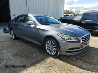 2017 Genesis G80 3.8L with VIN KMHGN4JE9HU168446, listed as a Copart auction lot 80916684 with 83,287 mi miles and Salvage Title. Bid and sale history available at DreamBid. Image 4.