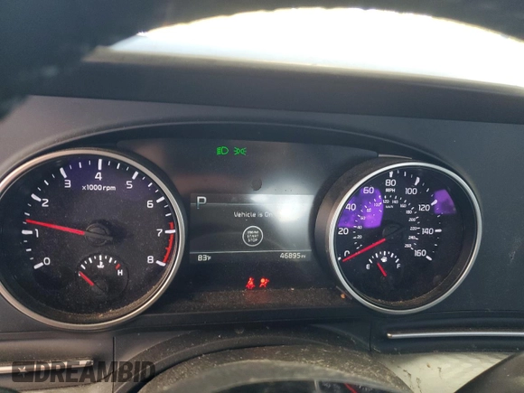 2023 Kia Carnival LX with VIN KNDNB4H38P6272146, listed as a Copart auction lot 73783734 with 46,895 mi miles and Salvage Title. Bid and sale history available at carsss.com. Image 9.