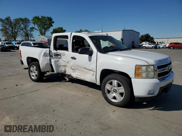 2007 Chevrolet Silverado 1500 LT w/1LT with VIN 3GCEC13037G551592, listed as a Copart auction lot 50569975 with 123,683 mi miles and Salvage Title. Bid and sale history available at carsss.com. Image 4.