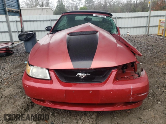 2000 Ford Mustang with VIN 1FAFP4445YF235471, listed as a Copart auction lot 44600335 with 0 mi miles and Salvage Title. Bid and sale history available at carsss.com. Image 5.