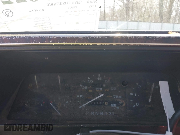 1992 Ford Ranger XLT z VIN 1FTCR10X3NUA73868, wystawiony jako IAAI lot #41836220 z przebiegiem 97 165 mil mil oraz . Historia ofert i sprzedaży dostępna na DreamBid. Obrazek 7.