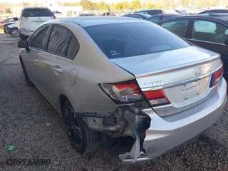 2013 Honda Civic Sdn LX with VIN 2HGFB2F54DH513399, listed as a IAAI auction lot 41348199 with 116,977 mi miles. Bid and sale history available at carsss.com. Image 3.