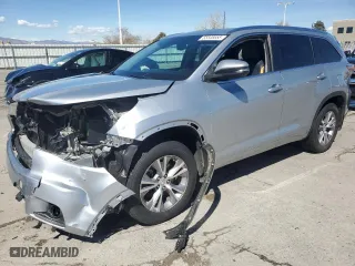 2014 Toyota Highlander XLE with VIN 5TDJKRFH8ES029640, listed as a Copart auction lot 50546655 with 87,376 mi miles and Salvage Title. Bid and sale history available at carsss.com. Image 1.