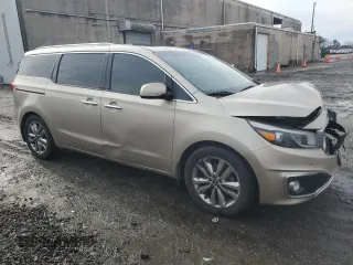 2015 Kia Sedona SX-L with VIN KNDME5C12F6031793, listed as a Copart auction lot 43320815 with 152,432 mi miles and Salvage Title. Bid and sale history available at DreamBid. Image 4.