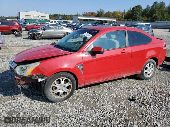 2008 Ford Focus SE with VIN 1FAHP33NX8W125576, listed as a Copart auction lot 47653695 with 214,572 mi miles and Salvage Title. Bid and sale history available at carsss.com. Image 1.