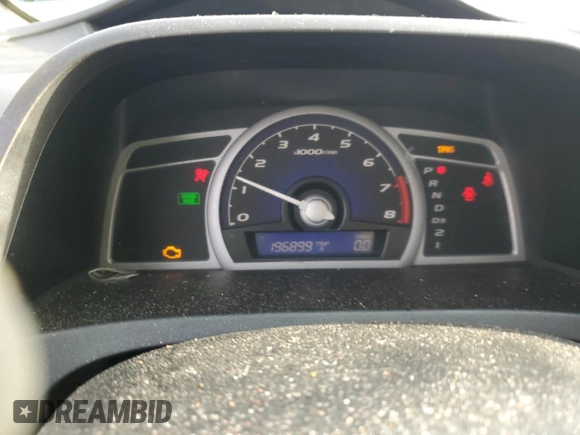 2009 Honda Civic EX with VIN 2HGFG12899H538723, listed as a Copart auction lot 55562105 with 196,899 mi miles and Salvage Title. Bid and sale history available at DreamBid. Image 9.