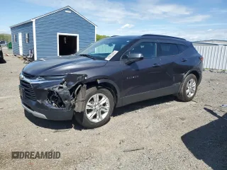 2021 Chevrolet Blazer LT z VIN 3GNKBHR49MS540248, wystawiony jako Copart lot #55953905 z przebiegiem 67 168 mil mil oraz Szkoda całkowita • Salvage title. Historia ofert i sprzedaży dostępna na DreamBid. Obrazek 1.