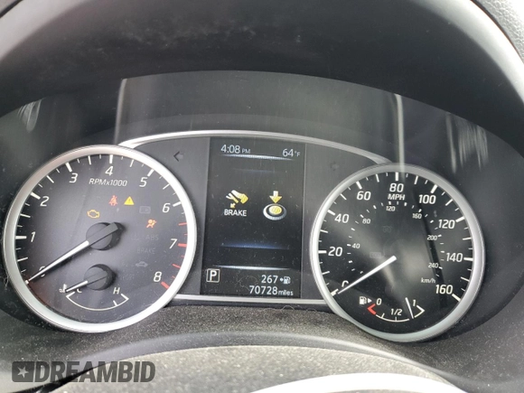 2016 Nissan Sentra SV with VIN 3N1AB7AP9GY312291, listed as a Copart auction lot 51703975 with 70,728 mi miles and Salvage Title. Bid and sale history available at DreamBid. Image 9.