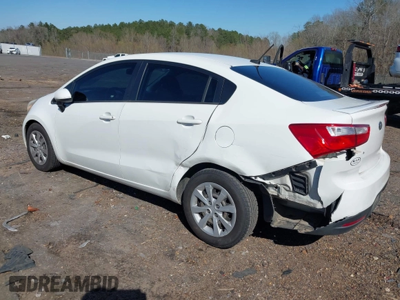 2014 Kia Rio LX with VIN KNADM4A30E6403029, listed as a IAAI auction lot 41717924 with 61,192 mi miles. Bid and sale history available at carsss.com. Image 3.