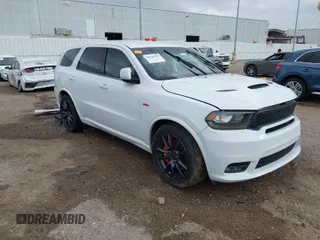 2018 Dodge Durango SRT with VIN 1C4SDJGJ4JC341550, listed as a IAAI auction lot 41525295 with 86,503 mi miles and . Bid and sale history available at carsss.com. Image 1.