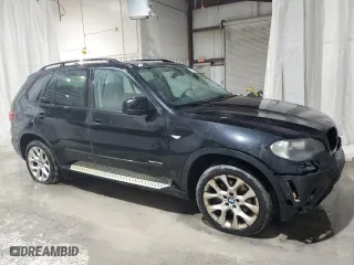 2011 BMW X5 35i with VIN 5UXZV4C58BL413906, listed as a Copart auction lot 48523905 with 161,227 mi miles and Salvage Title. Bid and sale history available at carsss.com. Image 4.