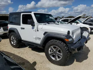 2021 Jeep Wrangler Sport with VIN 1C4GJXAG8MW621800, listed as a Copart auction lot 75312824 with 49,409 mi miles and Non Repairable. Bid and sale history available at DreamBid. Image 4.