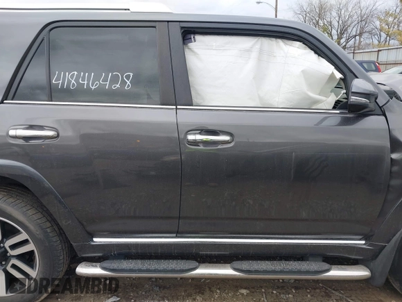 2018 Toyota 4Runner SR5 with VIN JTEBU5JRXJ5496738, listed as a IAAI auction lot 41846428 with 143,870 mi miles. Bid and sale history available at carsss.com. Image 13.