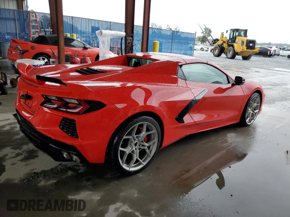 2020 Chevrolet Corvette 2LT с VIN 1G1Y73D46L5112962, выставлен на аукционе Copart как лот 54941015 с пробегом 3 423 миль миль и Списание • Salvage title. История ставок и продаж доступна на DreamBid. Изображение 3.