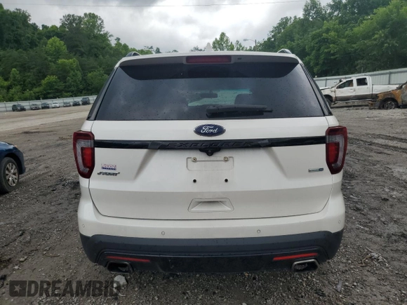 2016 Ford Explorer Sport with VIN 1FM5K8GT3GGA41704, listed as a Copart auction lot 61453515 with 101,801 mi miles and Salvage title. Bid and sale history available at DreamBid. Image 6.