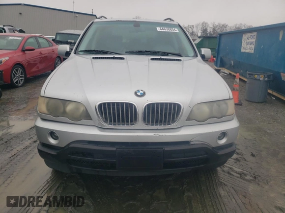 2002 BMW X5 3.0i with VIN 5UXFA53542LP29033, listed as a Copart auction lot 84638854 with 123,542 mi miles and Clean Title. Bid and sale history available at carsss.com. Image 5.