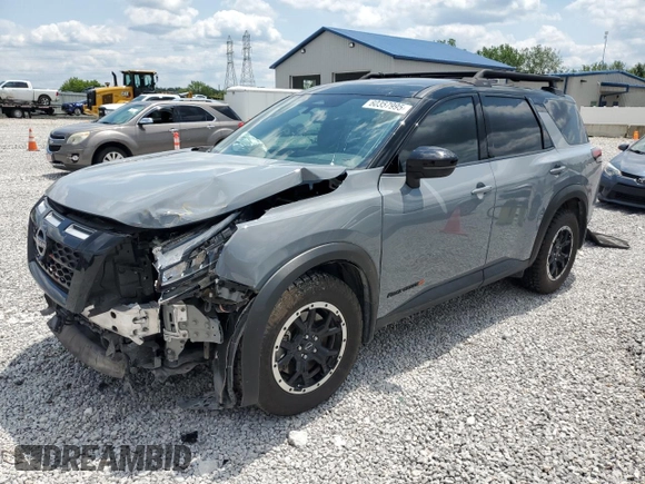 2023 Nissan Pathfinder Rock Creek with VIN 5N1DR3BD9PC237440, listed as a Copart auction lot 60357995 with 64,541 mi miles and Salvage title. Bid and sale history available at DreamBid. Image 1.